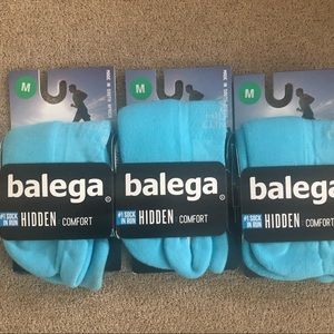 New Balega Hidden Comfort Socks- 3pr MED Turquoise